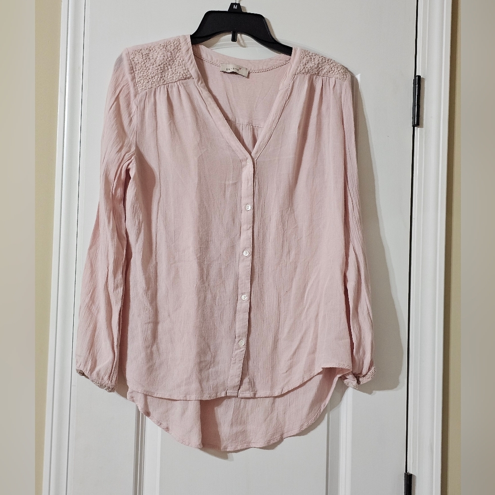 Per Una Light Pink Button-Down Shirt